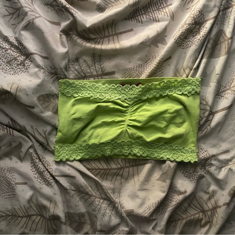 BONGO Lime Green Lace Bandeau